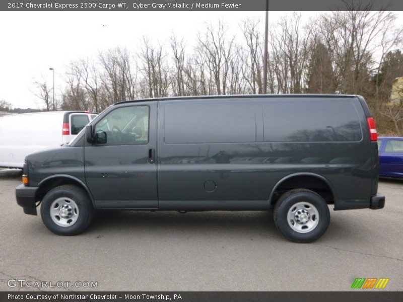 Cyber Gray Metallic / Medium Pewter 2017 Chevrolet Express 2500 Cargo WT