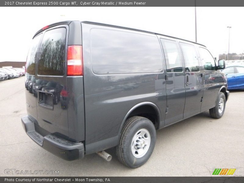 Cyber Gray Metallic / Medium Pewter 2017 Chevrolet Express 2500 Cargo WT