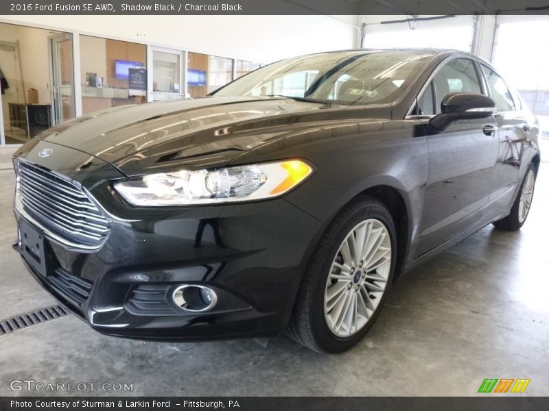Shadow Black / Charcoal Black 2016 Ford Fusion SE AWD