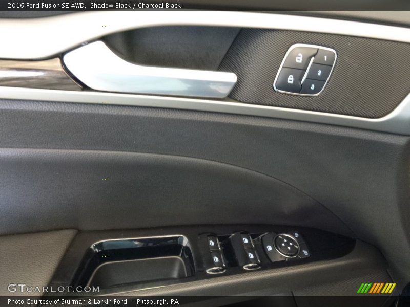 Shadow Black / Charcoal Black 2016 Ford Fusion SE AWD