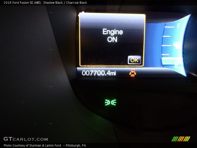 Shadow Black / Charcoal Black 2016 Ford Fusion SE AWD