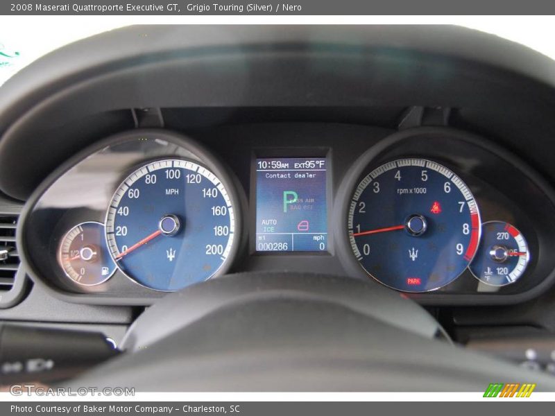 Grigio Touring (Silver) / Nero 2008 Maserati Quattroporte Executive GT