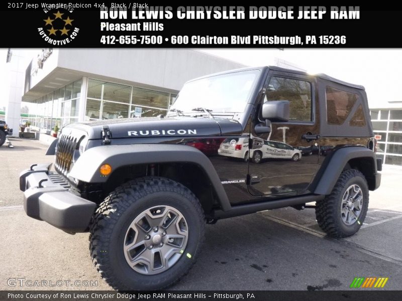 Black / Black 2017 Jeep Wrangler Rubicon 4x4