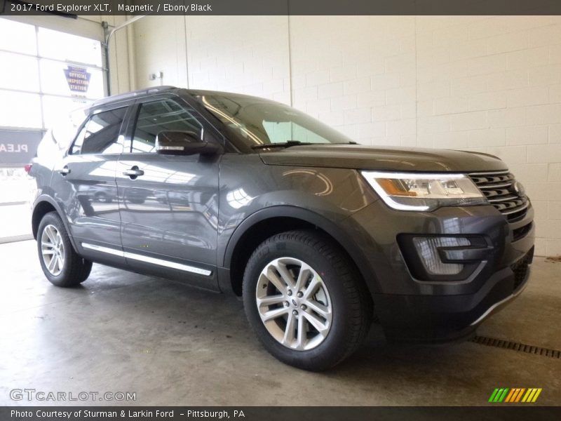 Magnetic / Ebony Black 2017 Ford Explorer XLT