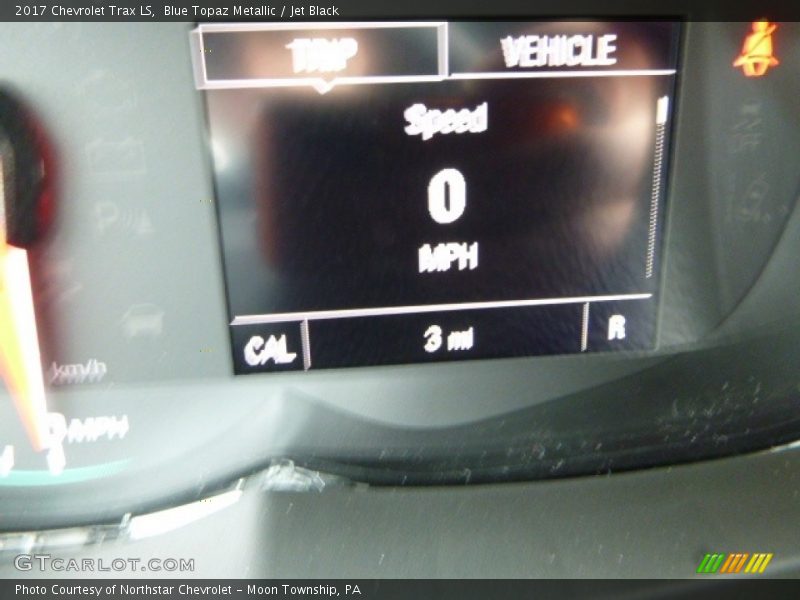 Blue Topaz Metallic / Jet Black 2017 Chevrolet Trax LS