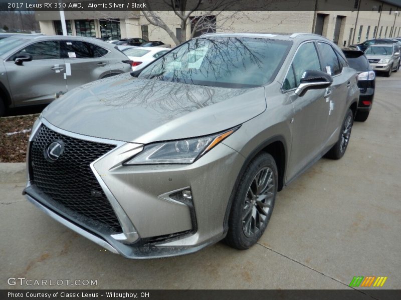 Atomic Silver / Black 2017 Lexus RX 350 AWD