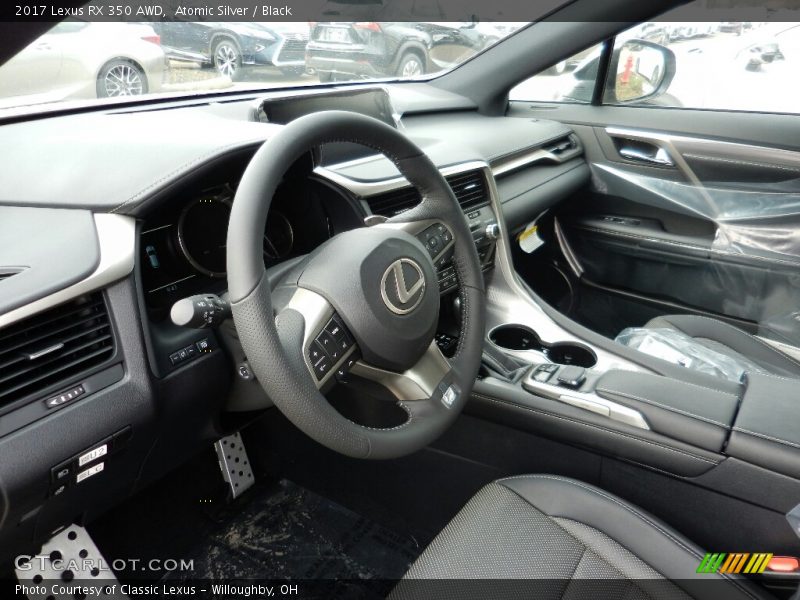 Atomic Silver / Black 2017 Lexus RX 350 AWD