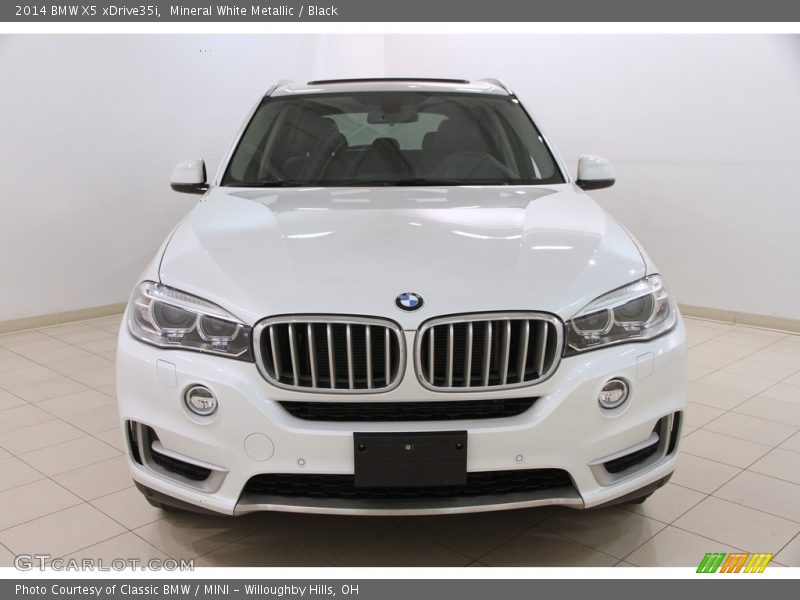 Mineral White Metallic / Black 2014 BMW X5 xDrive35i