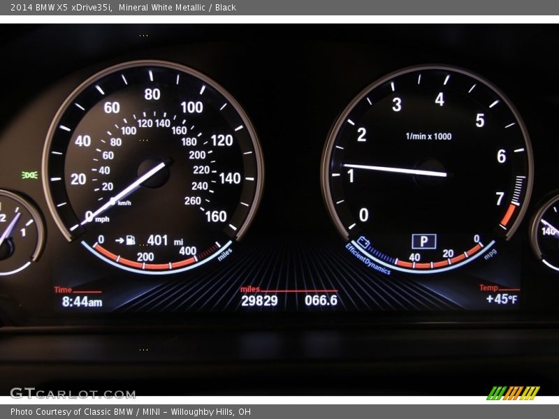 Mineral White Metallic / Black 2014 BMW X5 xDrive35i