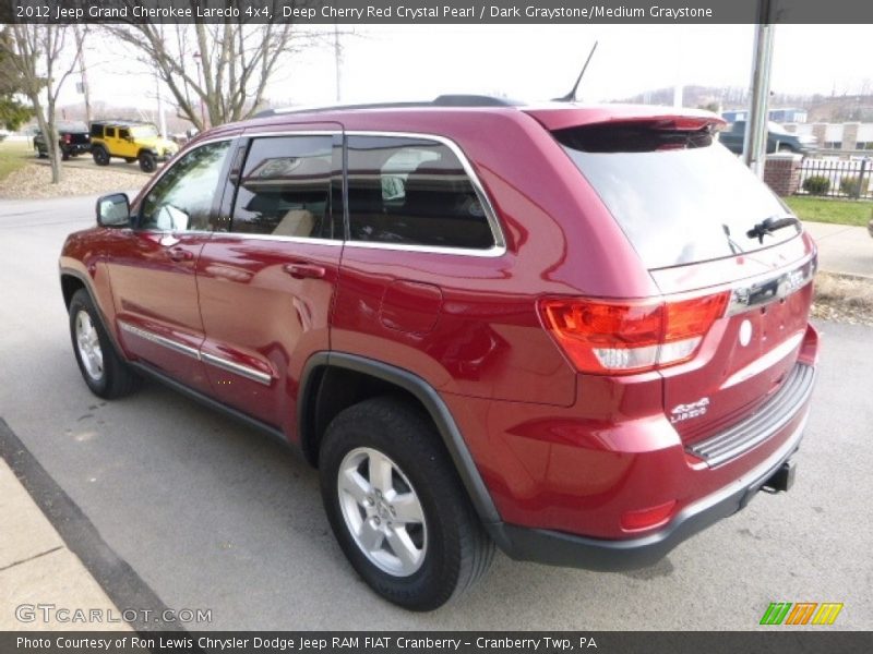 Deep Cherry Red Crystal Pearl / Dark Graystone/Medium Graystone 2012 Jeep Grand Cherokee Laredo 4x4