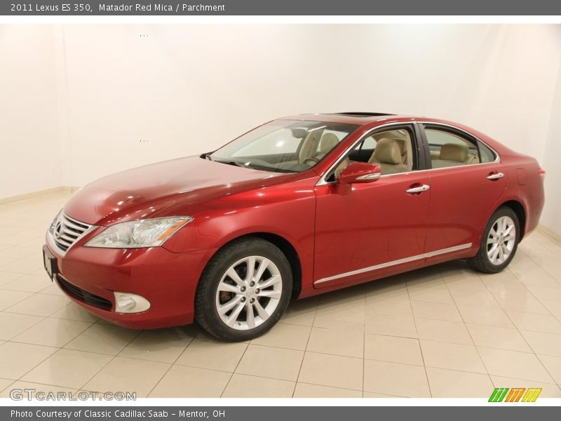 Matador Red Mica / Parchment 2011 Lexus ES 350