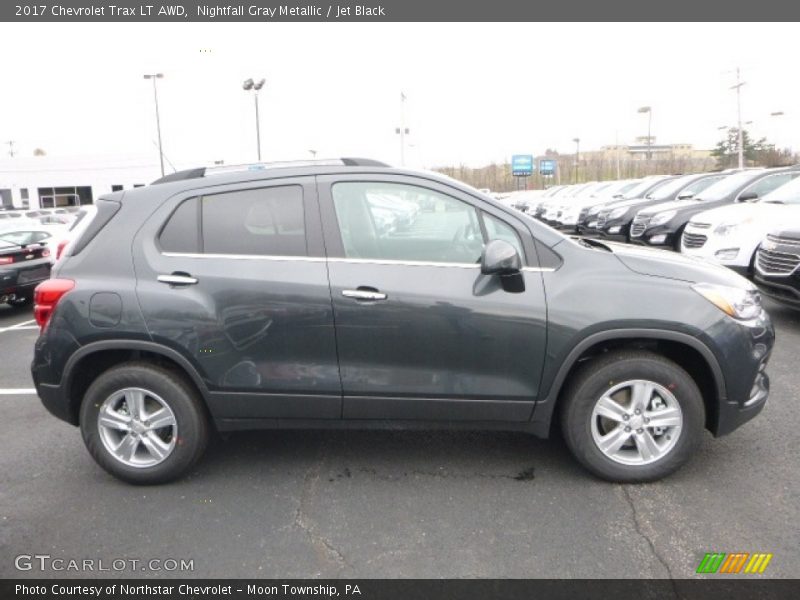 Nightfall Gray Metallic / Jet Black 2017 Chevrolet Trax LT AWD