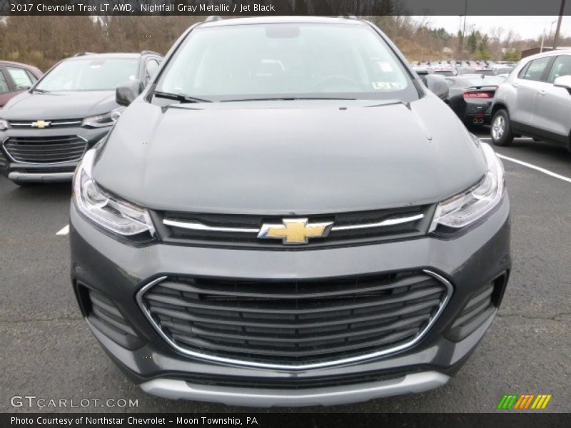 Nightfall Gray Metallic / Jet Black 2017 Chevrolet Trax LT AWD