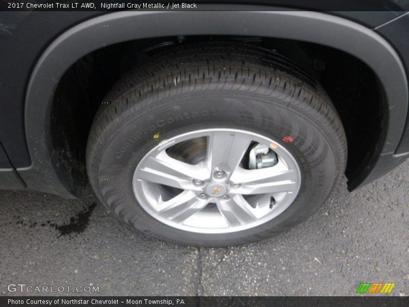 Nightfall Gray Metallic / Jet Black 2017 Chevrolet Trax LT AWD
