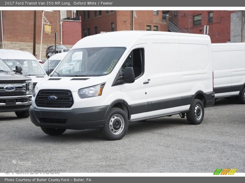 Oxford White / Pewter 2017 Ford Transit Van 350 MR Long