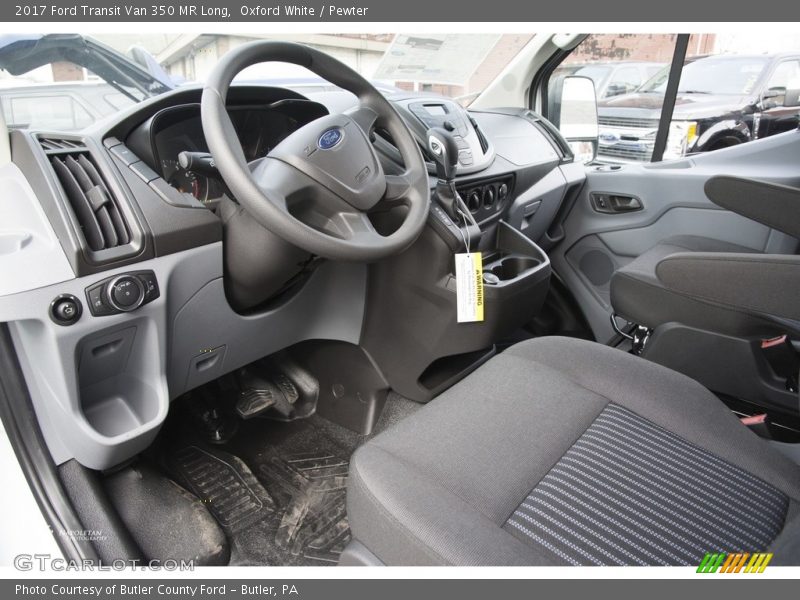 Oxford White / Pewter 2017 Ford Transit Van 350 MR Long