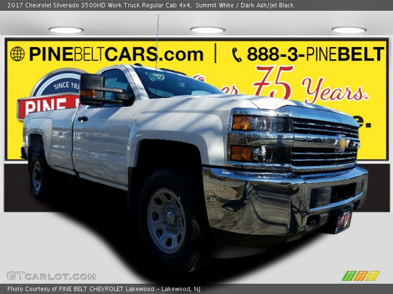 Summit White / Dark Ash/Jet Black 2017 Chevrolet Silverado 3500HD Work Truck Regular Cab 4x4