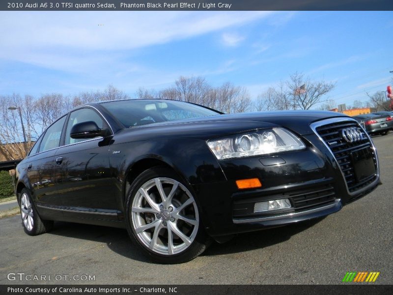 Phantom Black Pearl Effect / Light Gray 2010 Audi A6 3.0 TFSI quattro Sedan