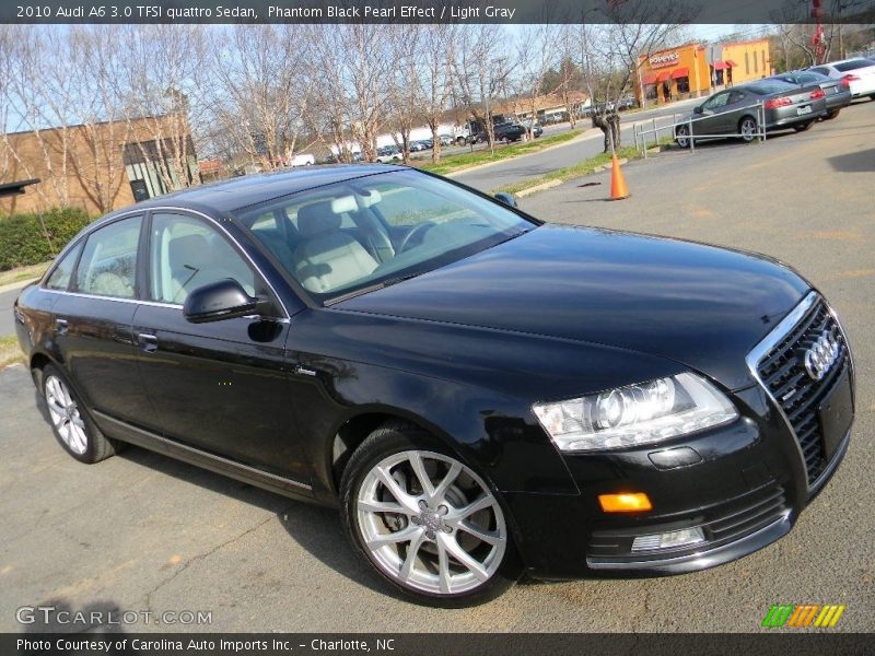 Phantom Black Pearl Effect / Light Gray 2010 Audi A6 3.0 TFSI quattro Sedan