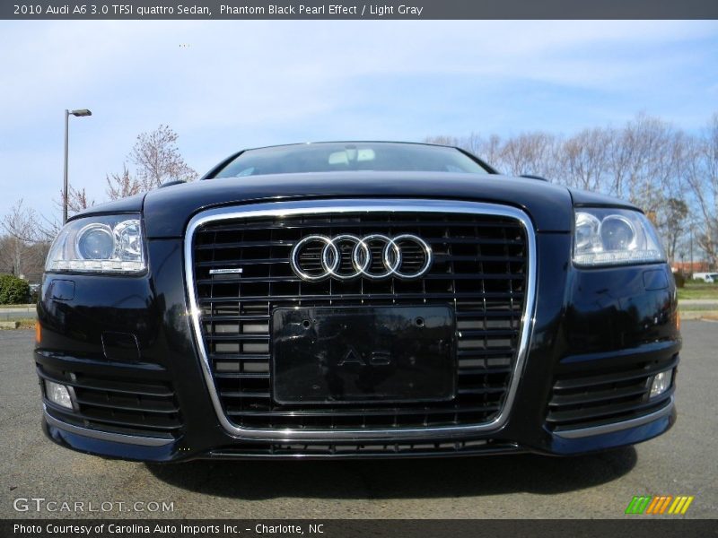 Phantom Black Pearl Effect / Light Gray 2010 Audi A6 3.0 TFSI quattro Sedan