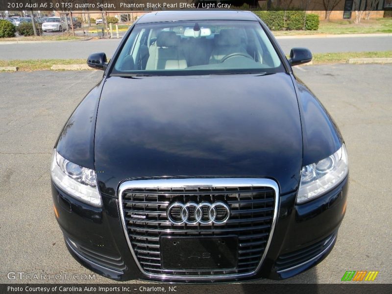 Phantom Black Pearl Effect / Light Gray 2010 Audi A6 3.0 TFSI quattro Sedan
