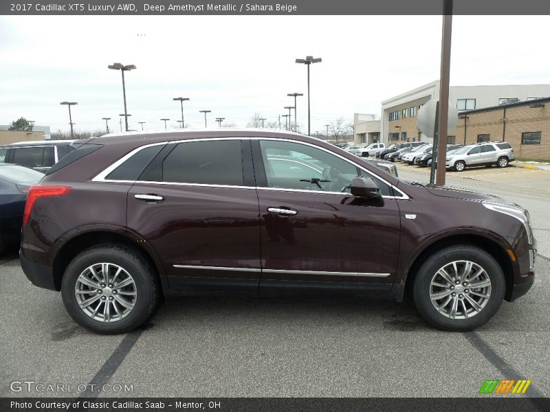 Deep Amethyst Metallic / Sahara Beige 2017 Cadillac XT5 Luxury AWD