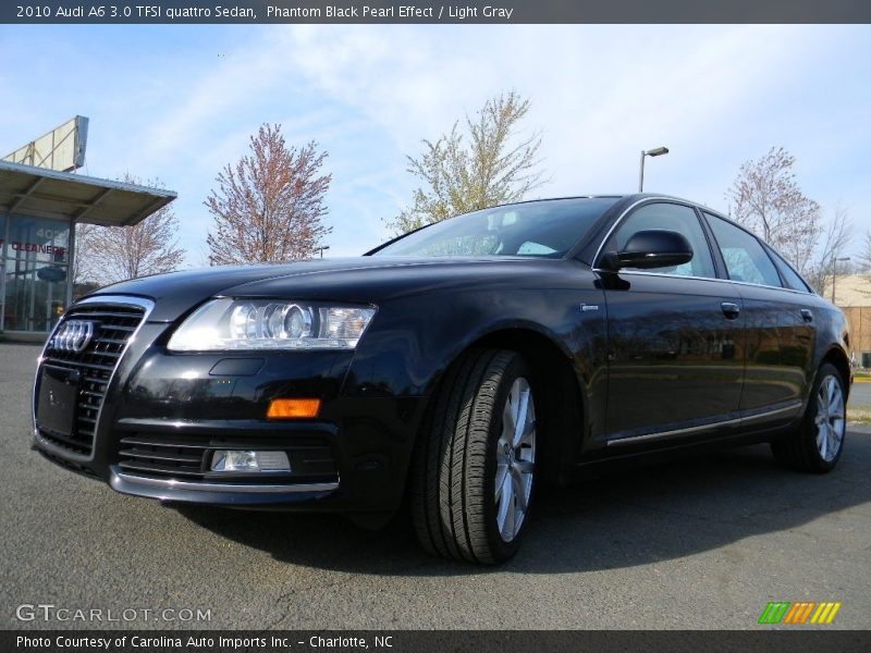 Phantom Black Pearl Effect / Light Gray 2010 Audi A6 3.0 TFSI quattro Sedan