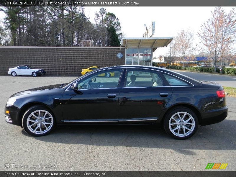 Phantom Black Pearl Effect / Light Gray 2010 Audi A6 3.0 TFSI quattro Sedan