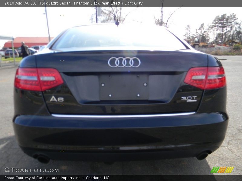Phantom Black Pearl Effect / Light Gray 2010 Audi A6 3.0 TFSI quattro Sedan
