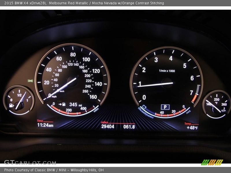  2015 X4 xDrive28i xDrive28i Gauges