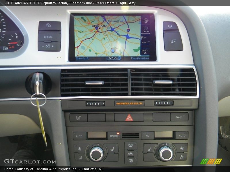 Phantom Black Pearl Effect / Light Gray 2010 Audi A6 3.0 TFSI quattro Sedan