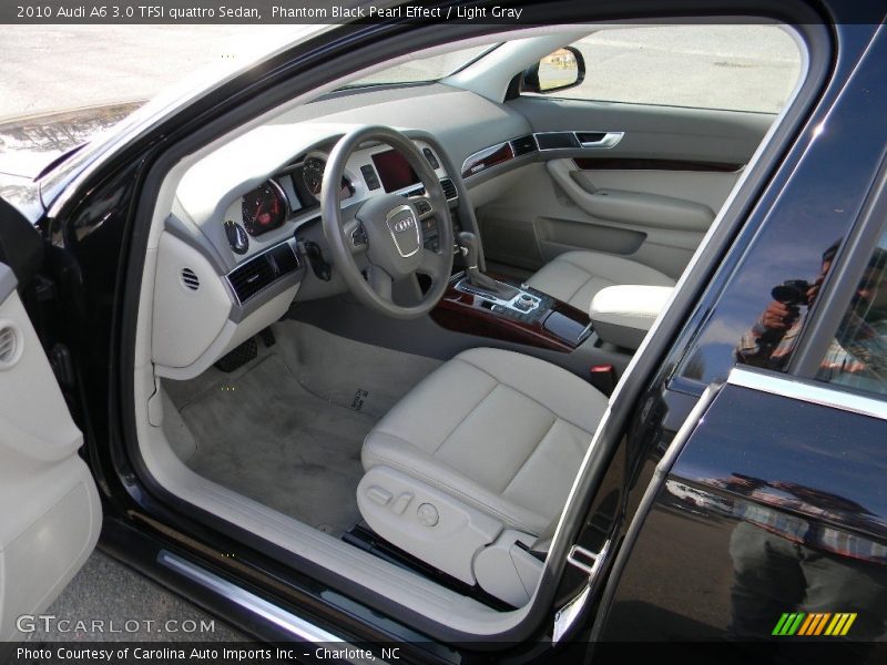 Phantom Black Pearl Effect / Light Gray 2010 Audi A6 3.0 TFSI quattro Sedan