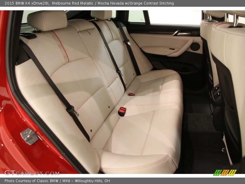 Melbourne Red Metallic / Mocha Nevada w/Orange Contrast Stitching 2015 BMW X4 xDrive28i