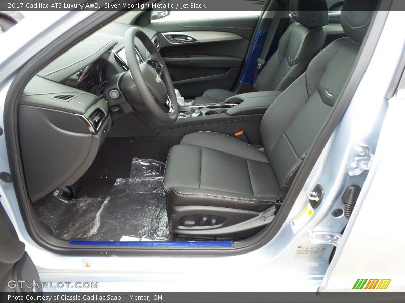 Silver Moonlight Metallic / Jet Black 2017 Cadillac ATS Luxury AWD
