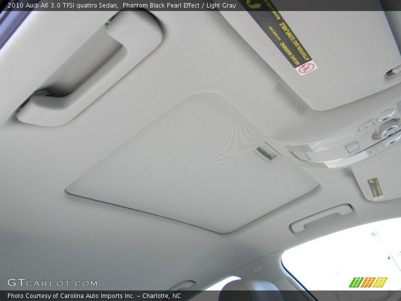 Phantom Black Pearl Effect / Light Gray 2010 Audi A6 3.0 TFSI quattro Sedan