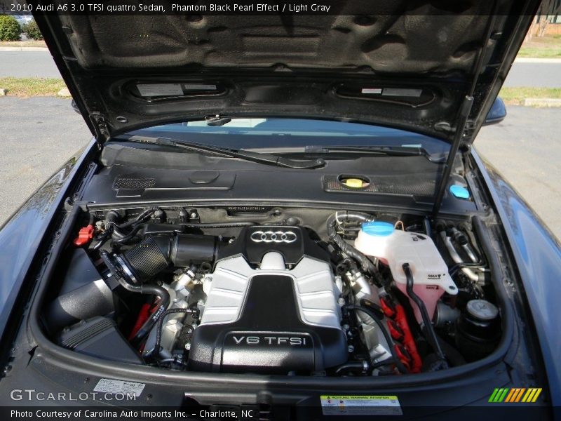 Phantom Black Pearl Effect / Light Gray 2010 Audi A6 3.0 TFSI quattro Sedan