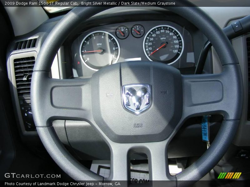 Bright Silver Metallic / Dark Slate/Medium Graystone 2009 Dodge Ram 1500 ST Regular Cab