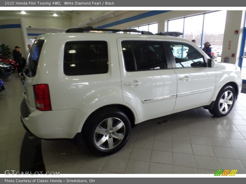 White Diamond Pearl / Black 2015 Honda Pilot Touring 4WD