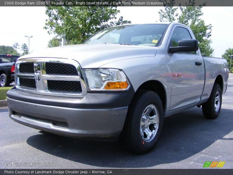 Bright Silver Metallic / Dark Slate/Medium Graystone 2009 Dodge Ram 1500 ST Regular Cab