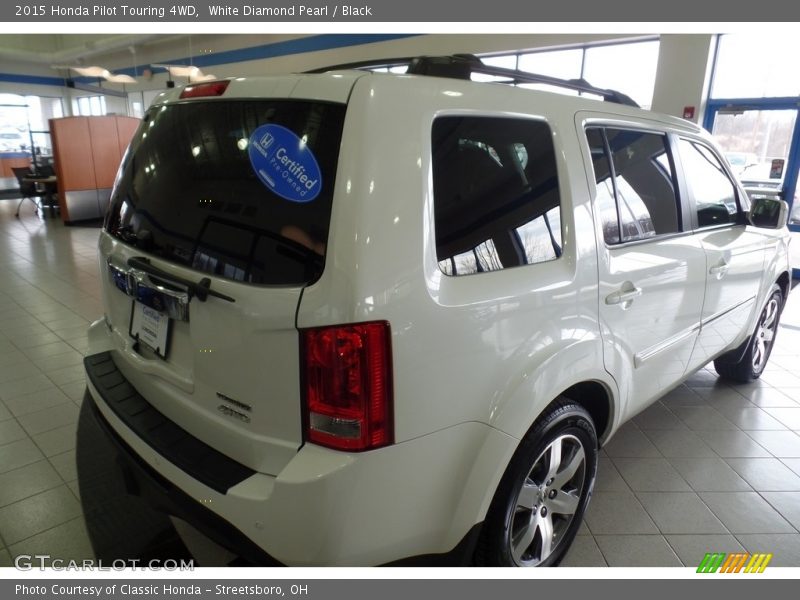 White Diamond Pearl / Black 2015 Honda Pilot Touring 4WD