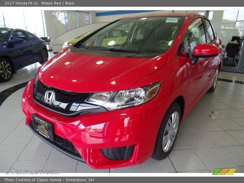 Milano Red / Black 2017 Honda Fit LX