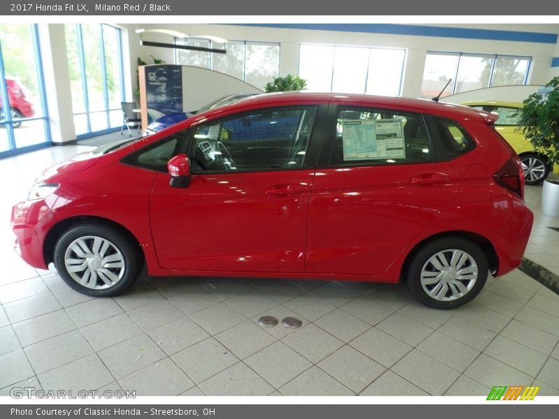Milano Red / Black 2017 Honda Fit LX