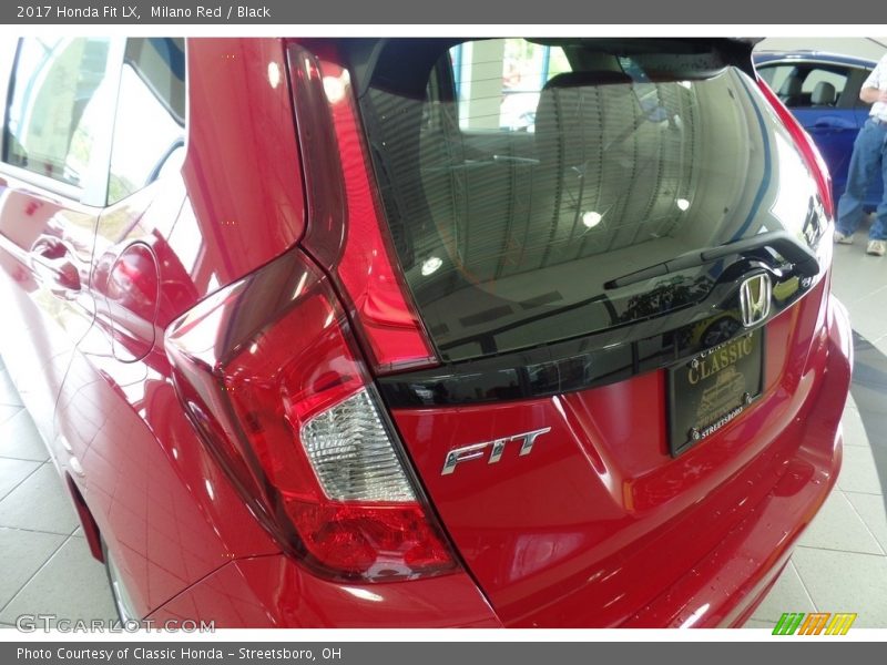 Milano Red / Black 2017 Honda Fit LX