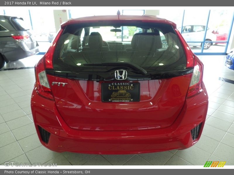 Milano Red / Black 2017 Honda Fit LX