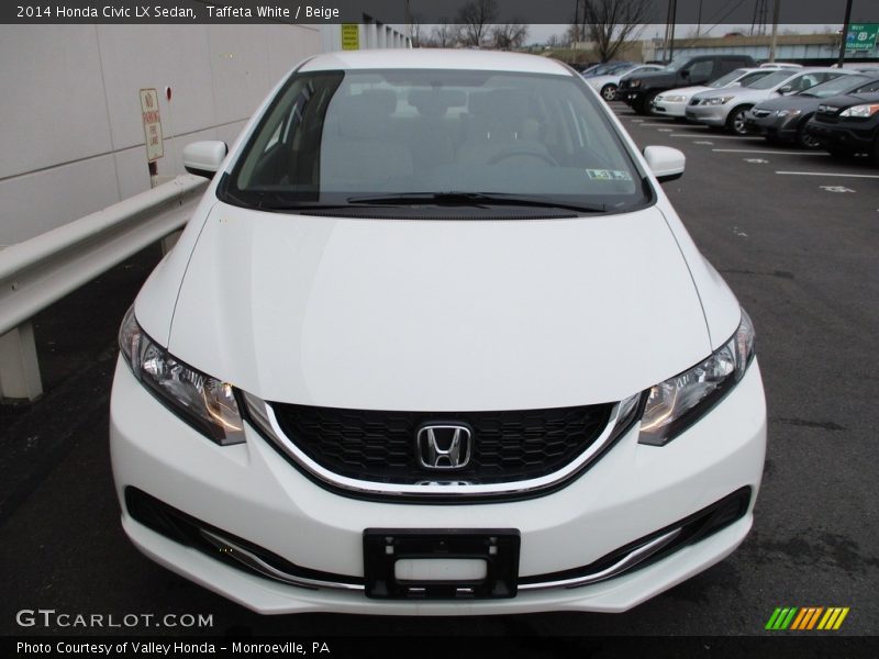 Taffeta White / Beige 2014 Honda Civic LX Sedan