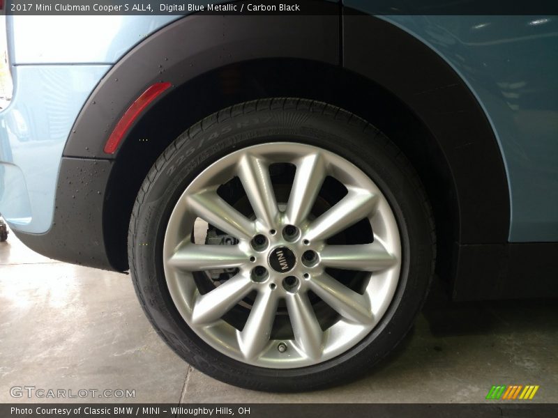 Digital Blue Metallic / Carbon Black 2017 Mini Clubman Cooper S ALL4