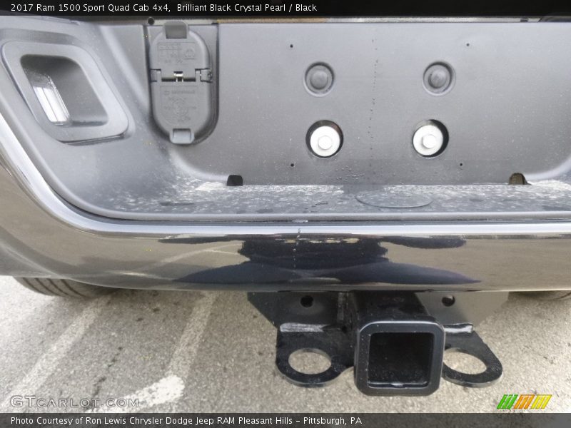Brilliant Black Crystal Pearl / Black 2017 Ram 1500 Sport Quad Cab 4x4