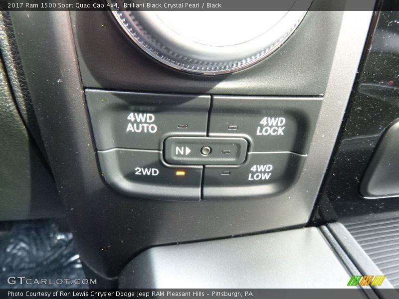 Brilliant Black Crystal Pearl / Black 2017 Ram 1500 Sport Quad Cab 4x4