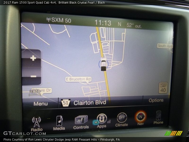 Brilliant Black Crystal Pearl / Black 2017 Ram 1500 Sport Quad Cab 4x4