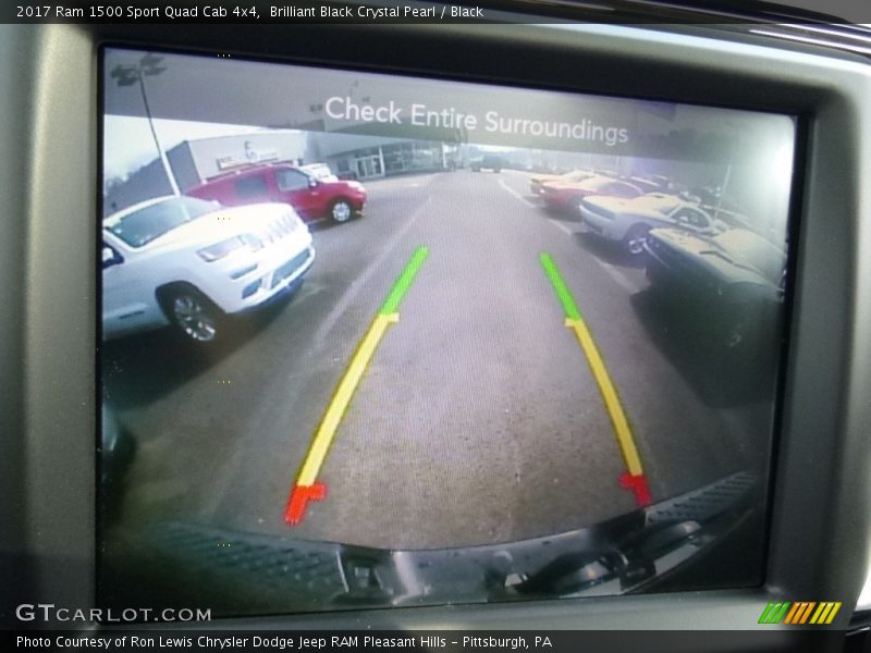 Brilliant Black Crystal Pearl / Black 2017 Ram 1500 Sport Quad Cab 4x4